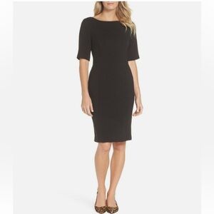 Eliza J Crepe Shift Dress